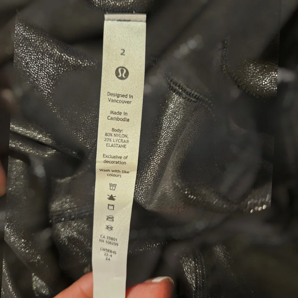 Lululemon NWT Align High Rise Pant 25" Shine - Picture 3 of 6